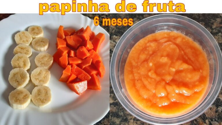 Papinhas de Fruta para Bebê Nutrição Completa e Sabor Delicioso